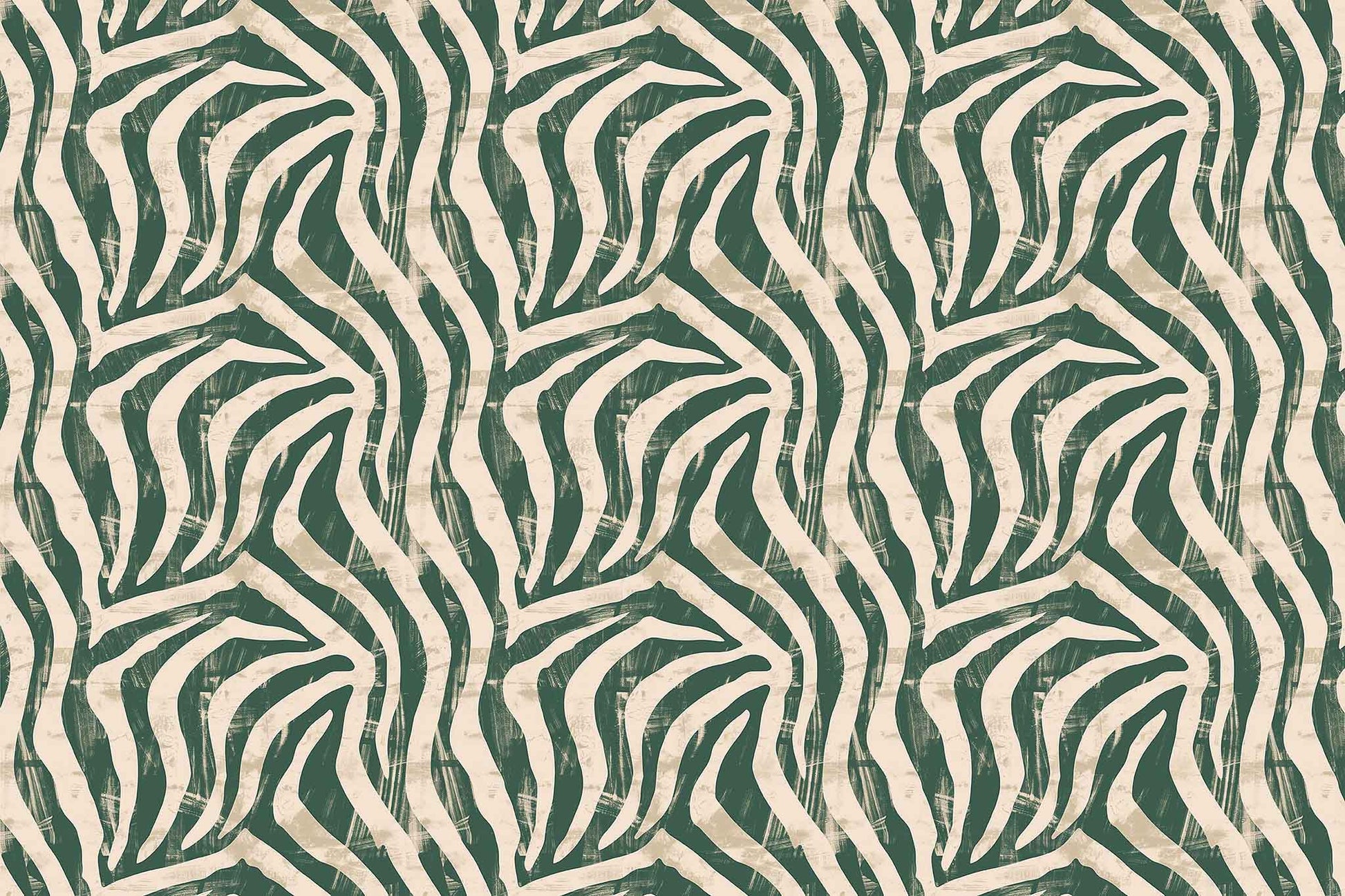 Green Stripes Wallpaper, | Zebra Pattern Wall Mural YM-02575