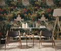 Lush Jaipur Garden Wallpaper, Indian Wallpaper, Scenic Wall Art, India Mughal Design YM-30019