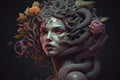 Medusa Statue Wallpaper  Greek Mythology Wall Mural