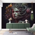 Medusa Statue Wallpaper  Greek Mythology Wall Mural