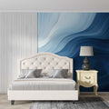 Ocean Blue Wallpaper  Coastal Wave Wall Mural YM-02572