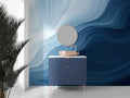 Ocean Blue Wallpaper Coastal Wave Wall Mural YM-02572 peel and stick wallpaper