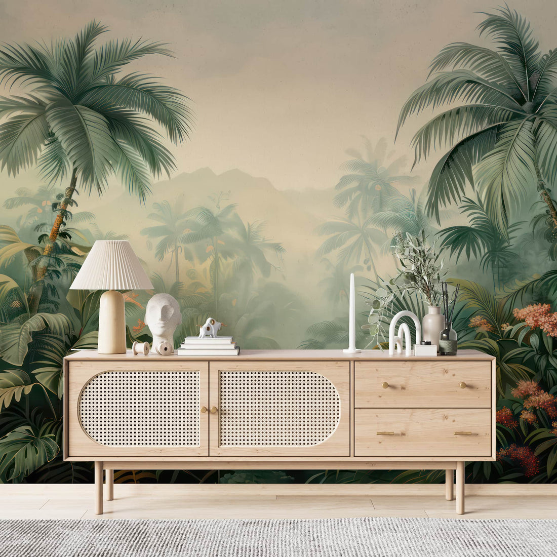 Palm Leaf Wall Mural  Tropical Wallpaper YD-02549 (2)