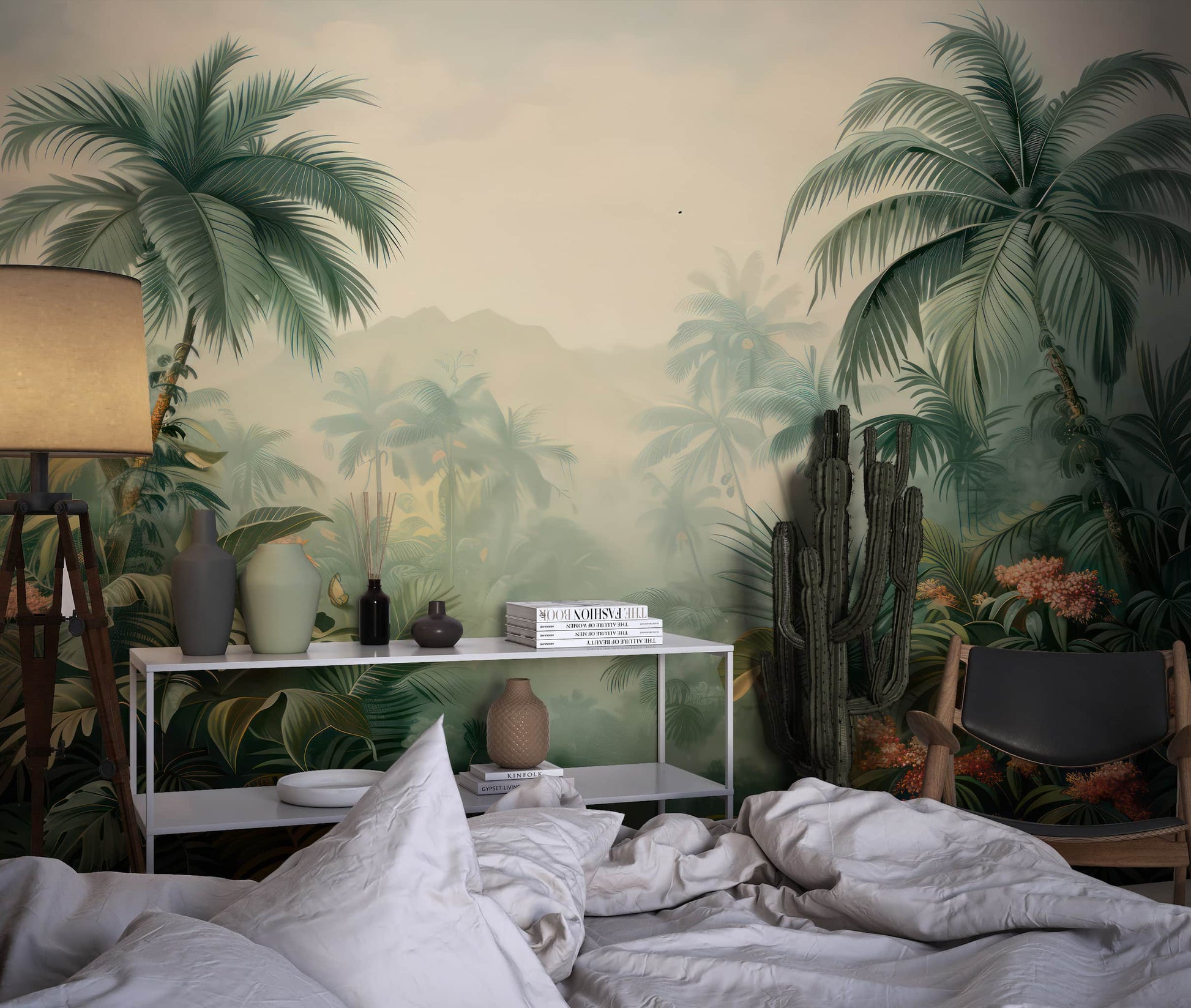 Palm Leaf Wall Mural  Tropical Wallpaper YD-02549 (2)