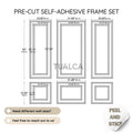 Peel and Stick Bespoke Panel Wall Molding Kit Design CST-038 trim moulding