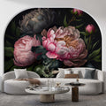 Peony Flower Wallpaper  Floral Wall Mural YF-00062