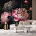 Peony Flower Wallpaper  Floral Wall Mural YF-00062