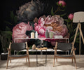 Peony Flower Wallpaper  Floral Wall Mural YF-00062