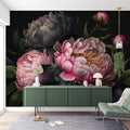 Peony Flower Wallpaper  Floral Wall Mural YF-00062