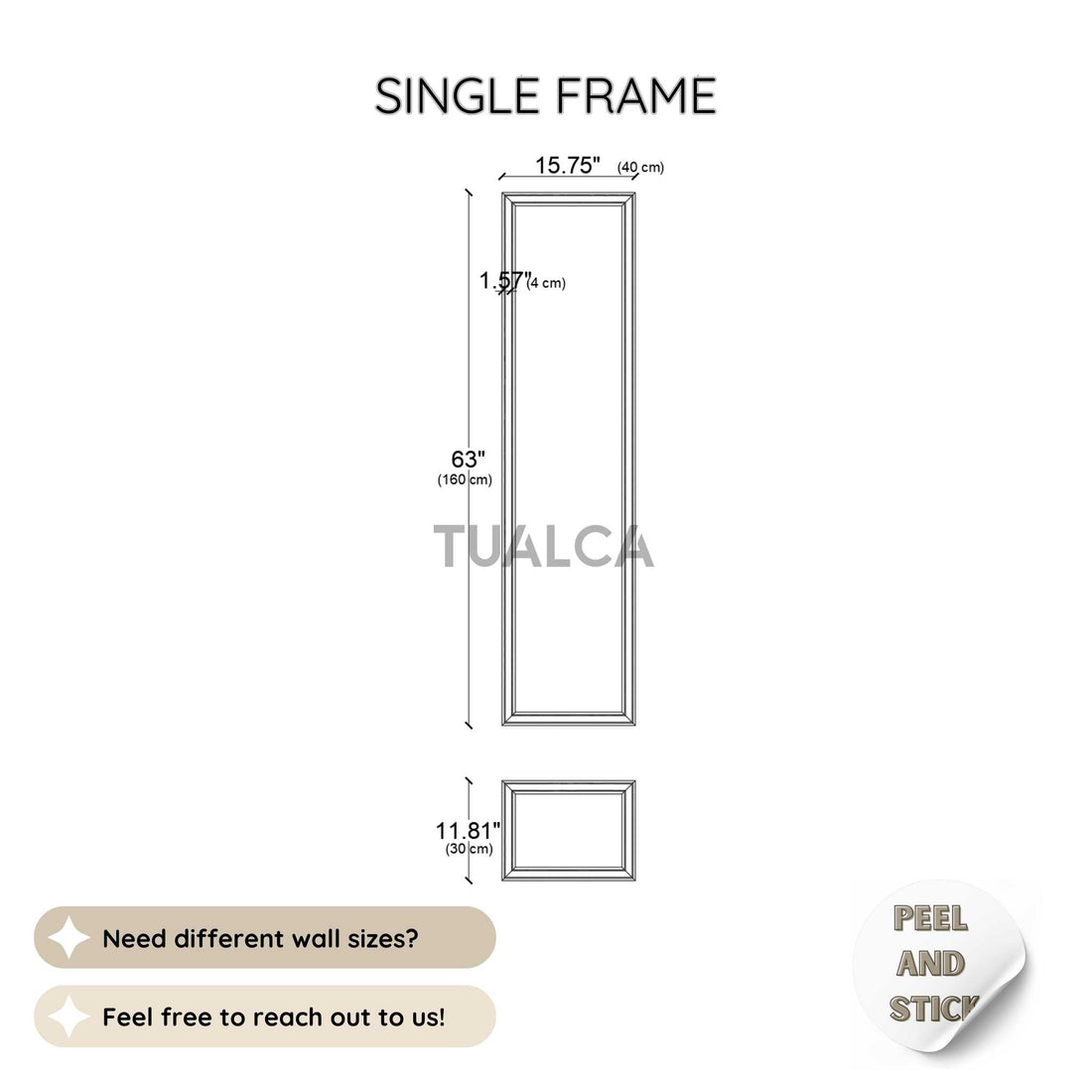 Pre-Cut Peel and Stick Wall Trim for Easy Molding Installation  DIY Molding Kit CST-024