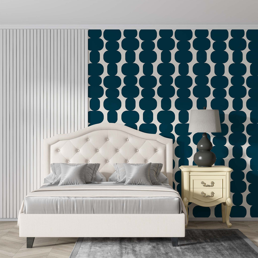 peel and stick wallpaper Quadrilateral Shape Wallpaper Retro Abstract Wall Art YDT-04053