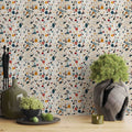 Rainbow Terrazzo Wallpaper  Colorful Kitchen Wall Mural YDT-02536