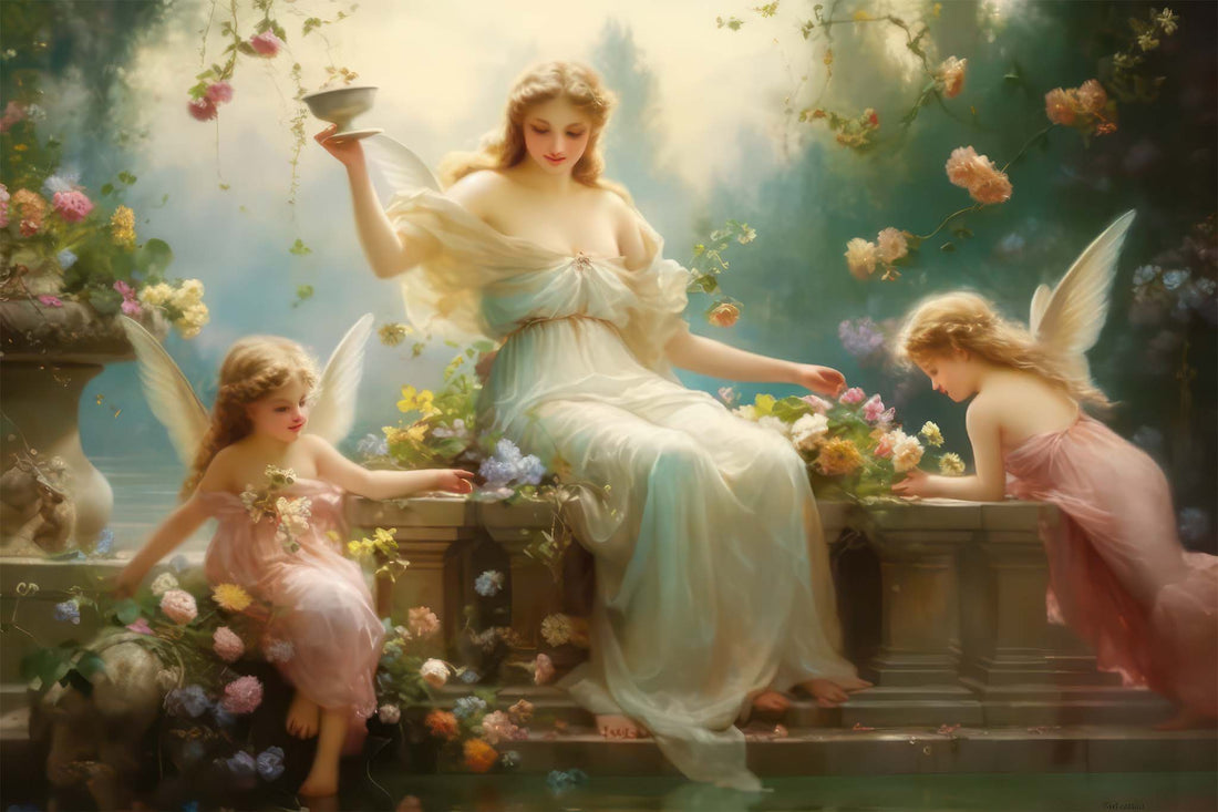 Renaissance Angels Wallpaper | Classic Angelic Wall Mural