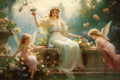 Renaissance Angels Wallpaper | Classic Angelic Wall Mural