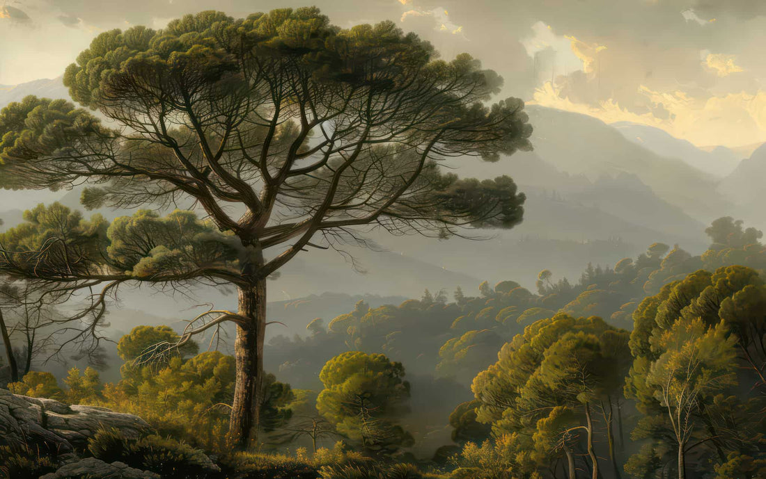 Rural Painting Wallpaper, Historical Scenic Wall Mural Art YD-02552
