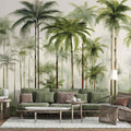 Scenic Palm Trees Wallpaper Tropical  Landscape Mural YD-02405