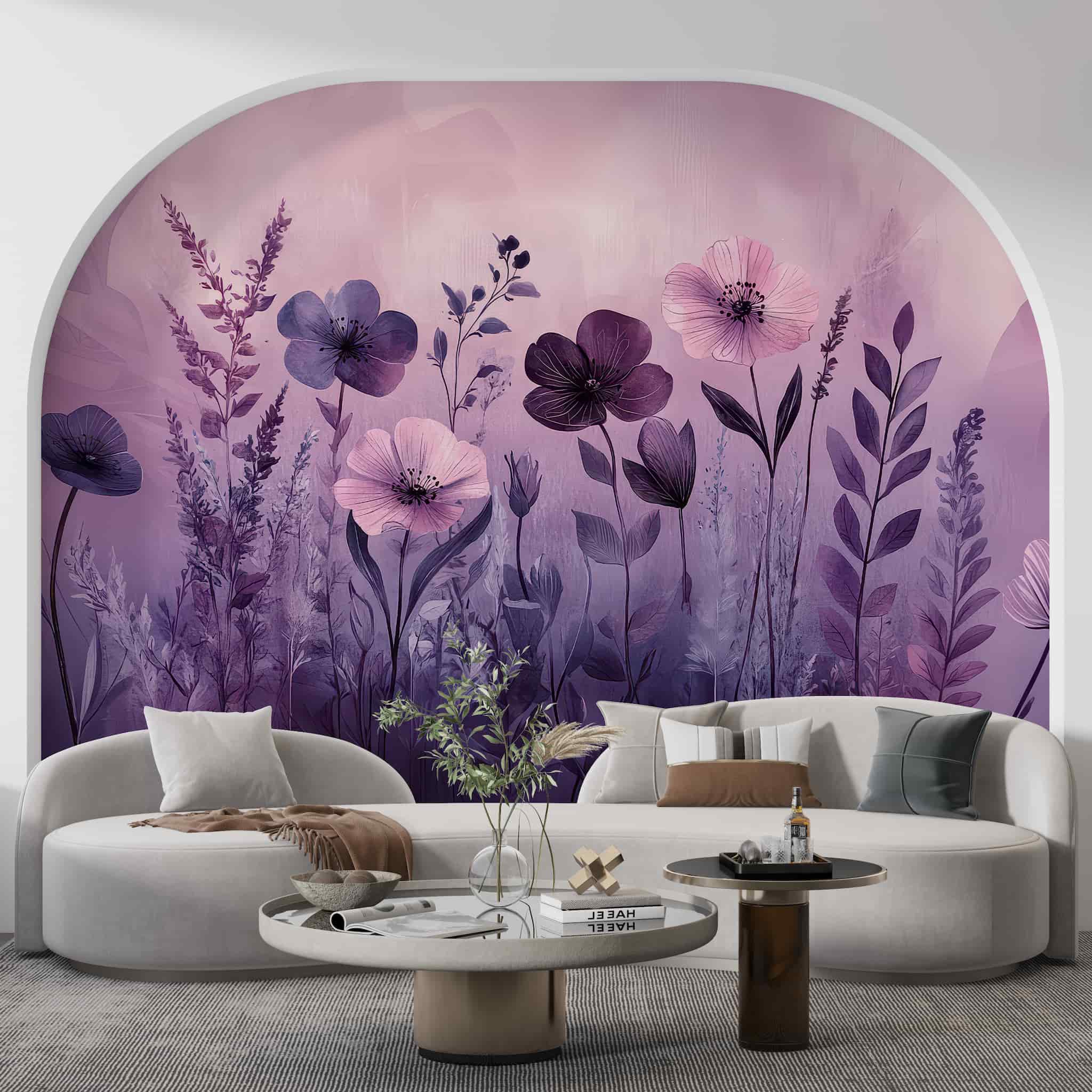 Floral Wallpaper Purple Designer Romantic Purple Floral Background Floral Wallpaper Purple Designer Romantic Purple Floral Background