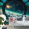 Spaceship View Wallpaper | Planets Wall Mural