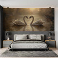 Swans on the Lake Landscape Wall Decal YH-05064