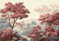 Tropical Jungle Wallpaper, Lush Landscape Mural YD-02403