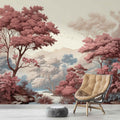 Tropical Jungle Wallpaper, Lush Landscape Mural YD-02403