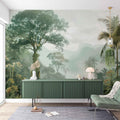 Tropical Wallpaper, Jungle Mural, Palm Trees Island Wall Decal YD-02562