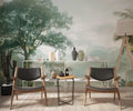 Tropical Wallpaper, Jungle Mural, Palm Trees Island Wall Decal YD-02562