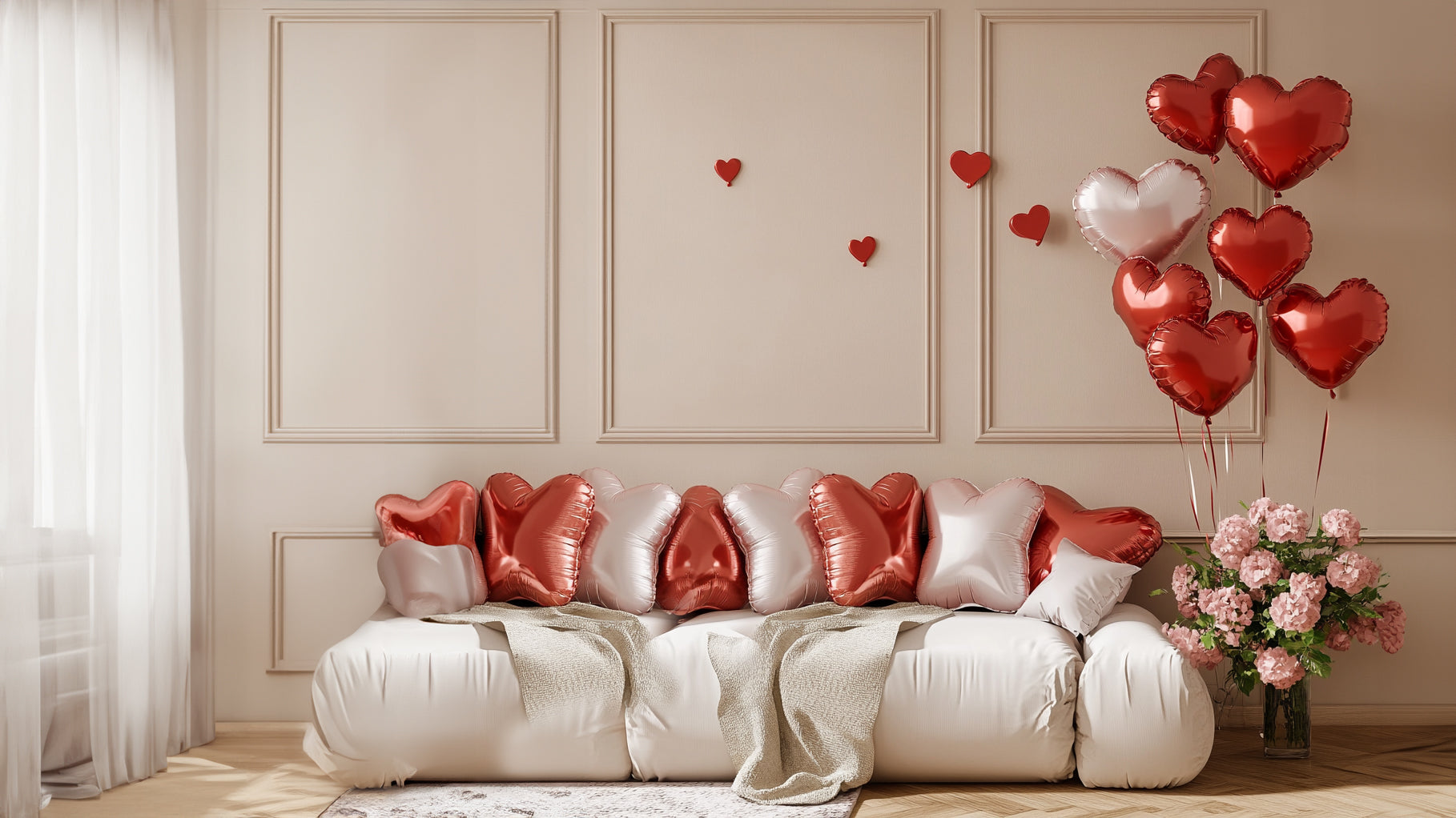 Valentines_day_wall molding kit custom wall trim 