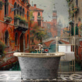 Venice Landscape Wallpaper | Vintage Scenery Mural YD-05043