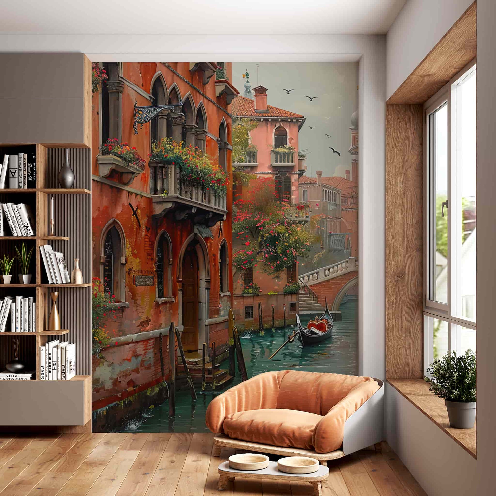 Venice Landscape Wallpaper | Vintage Scenery Mural YD-05043