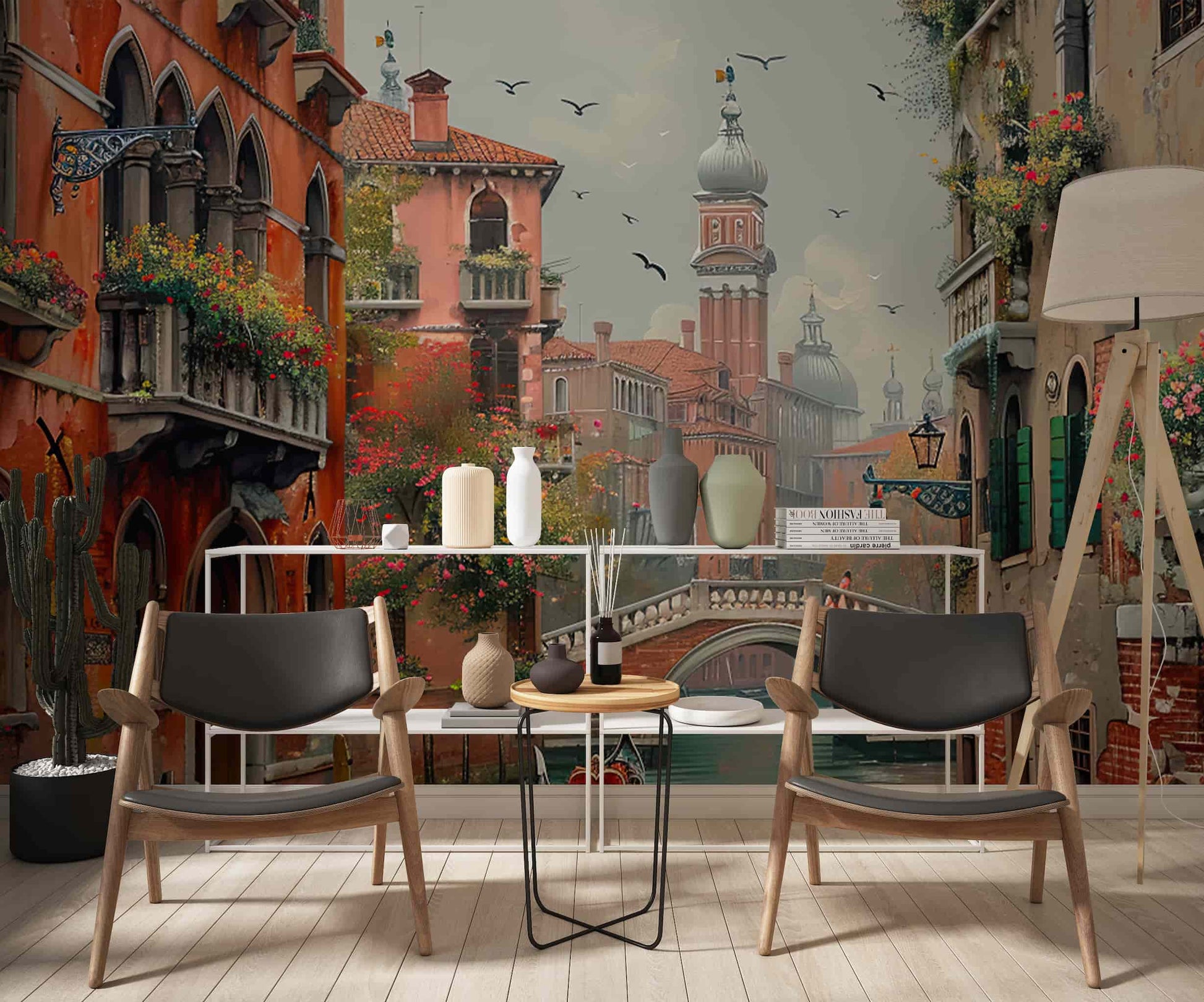 Venice Landscape Wallpaper | Vintage Scenery Mural YD-05043