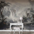 Vintage Forest and Mountain Wallpaper Rustic Nature Wall Art YD-02385