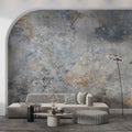 Vintage Gray Plaster Wallpaper, Luxury Stucco Wall Art YS-05086