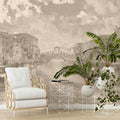 Vintage Rialto Bridge Landscape Wallpaper
