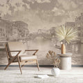 Vintage Rialto Bridge Landscape Wallpaper, Historical Landscape YD-05033