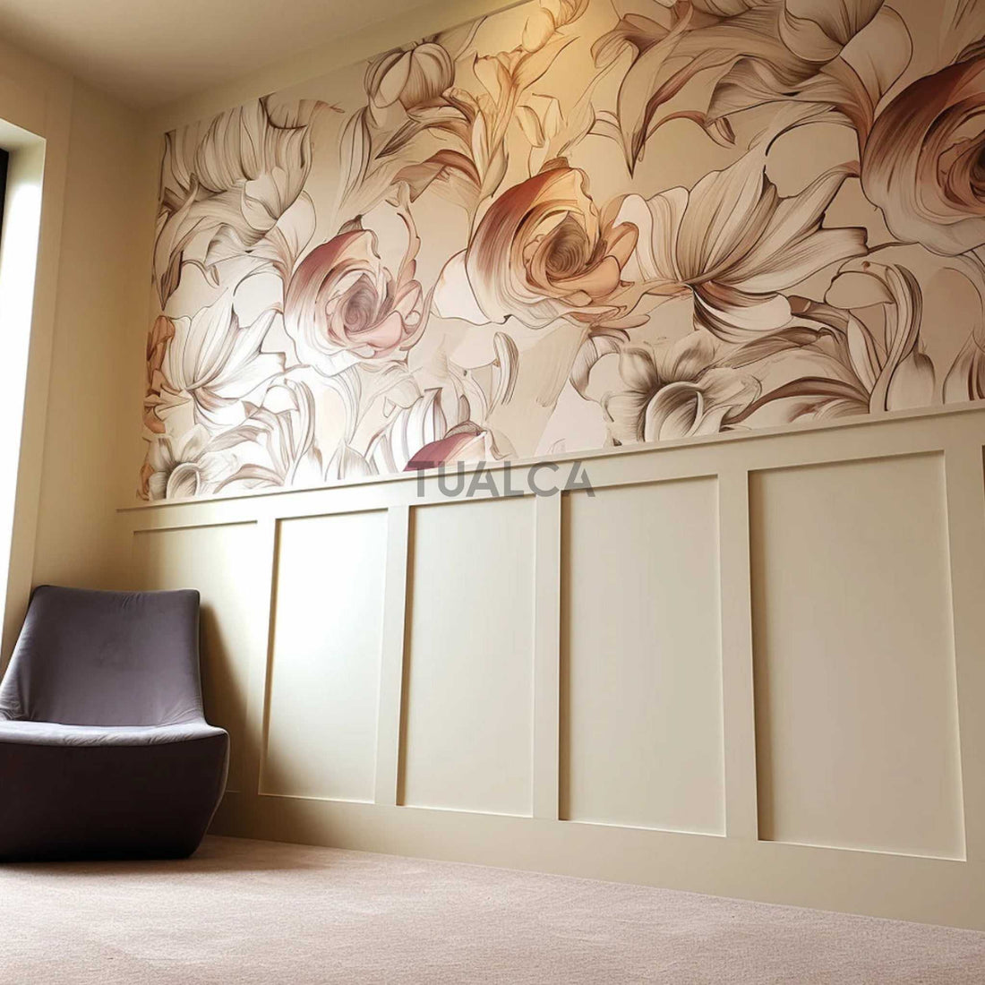 Wainscoting Panels, Affordable Peel and Stick Wall Trim CST-011