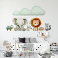 Watercolor Animal Friends Wallpaper | Adorable Nursery Wall Art YCO-05007