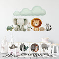 Watercolor Animal Friends Wallpaper | Adorable Nursery Wall Art YCO-05007