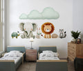 Watercolor Animal Friends Wallpaper | Adorable Nursery Wall Art YCO-05007