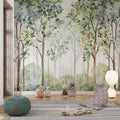 Watercolor Forest Wallpaper | Jungle Nursery Decor YCO-02525 wallpaper peel and stick