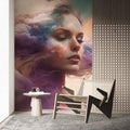Women and Clouds Abstract Wallpaper  Artistic Wall Decor YS-00019