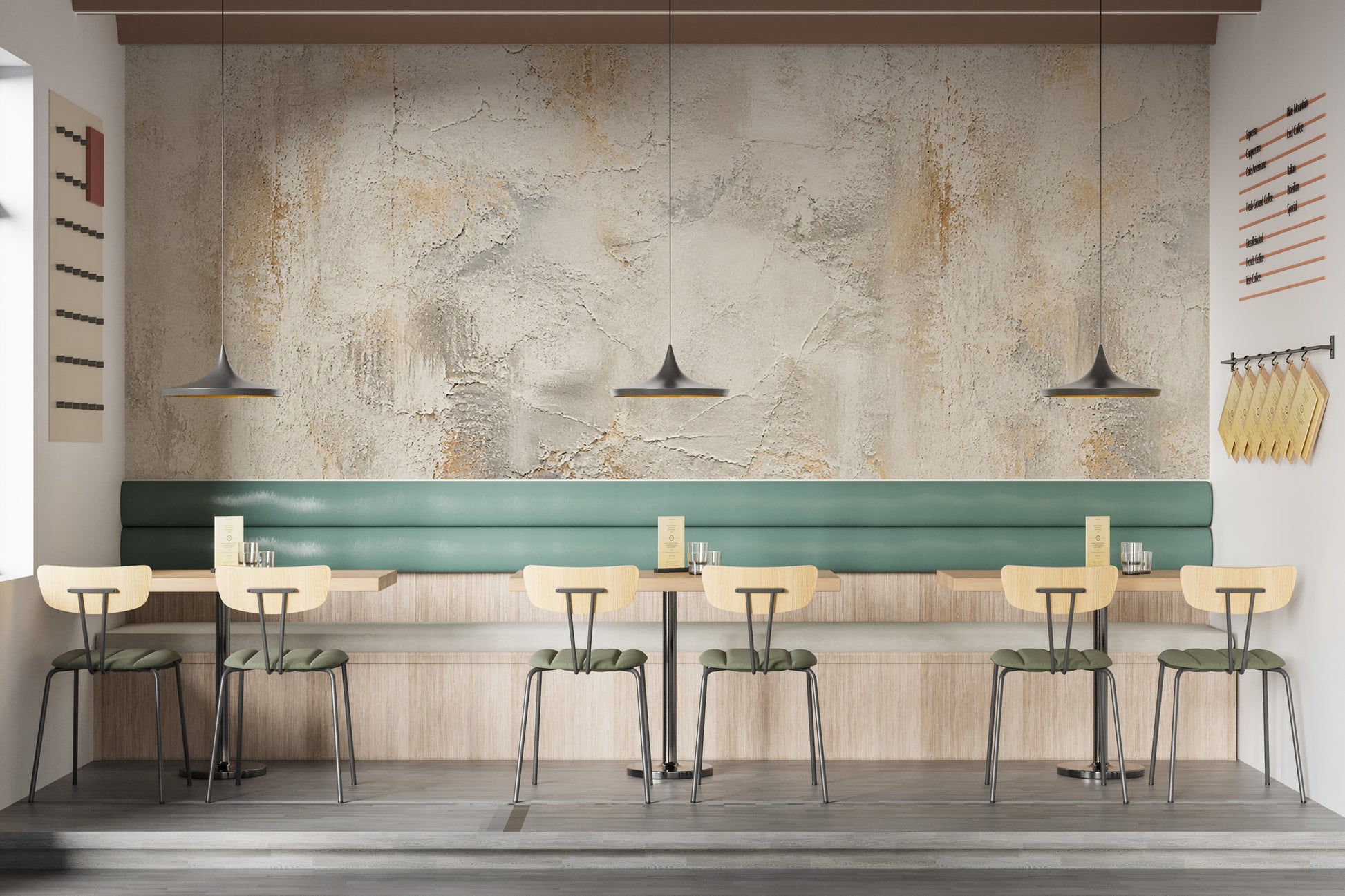 Custom Design Beige Plaster Textured Wallpaper | Concrete Wall Mural YS-06043
