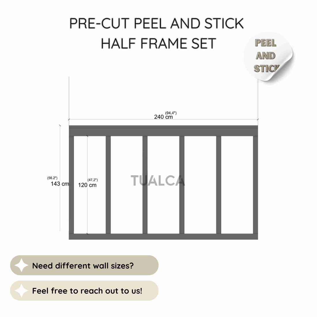 tualca-wall-molding-kit-half-frame-set-CST-009