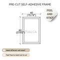 Pre-Cut Self Adhesive Frame Set | Peel and Stick Wall Molding Kit CST-003