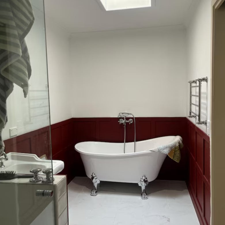 Bespoke Bathroom Luxury: Custom-Measured Wainscoting with Expert Architectural Support