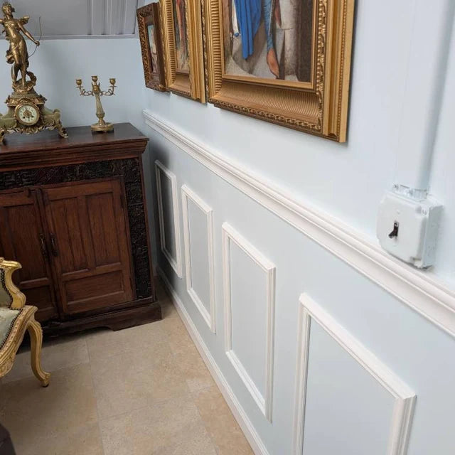 Classic Sophistication: Custom-Designed Wainscoting Kit with Professional Architectural Support