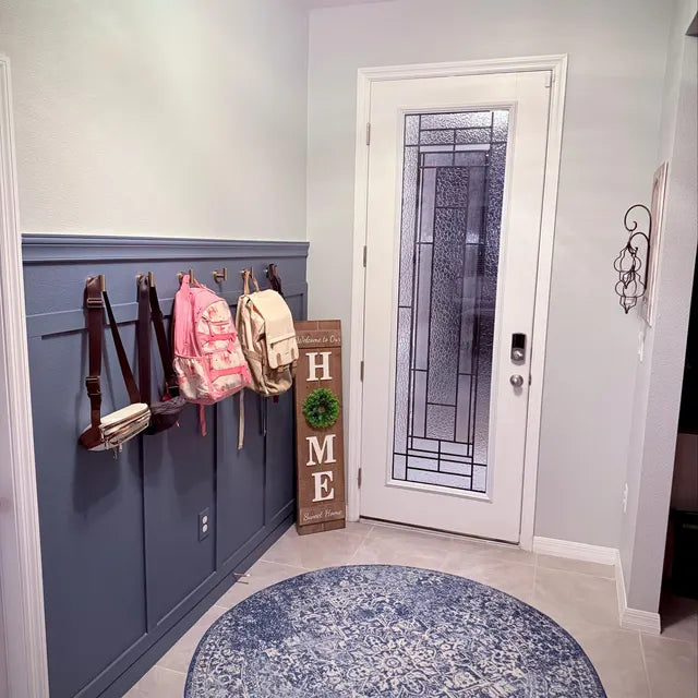 Custom Entryway Elegance: Bespoke Wainscoting with Expert Architectural Support 🏠📐✨