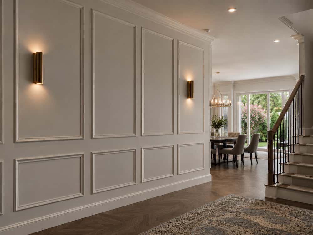 Elegant Real Home Wall Molding Installation ✨