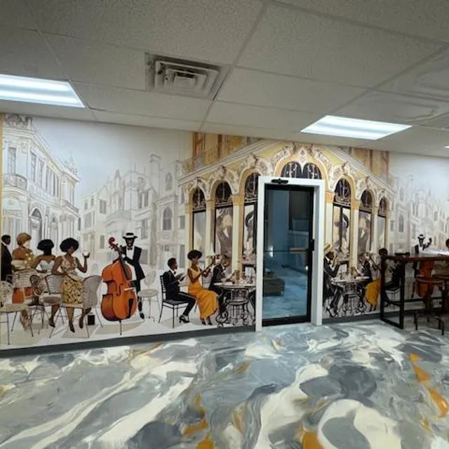 Wallpaper in a Real Space