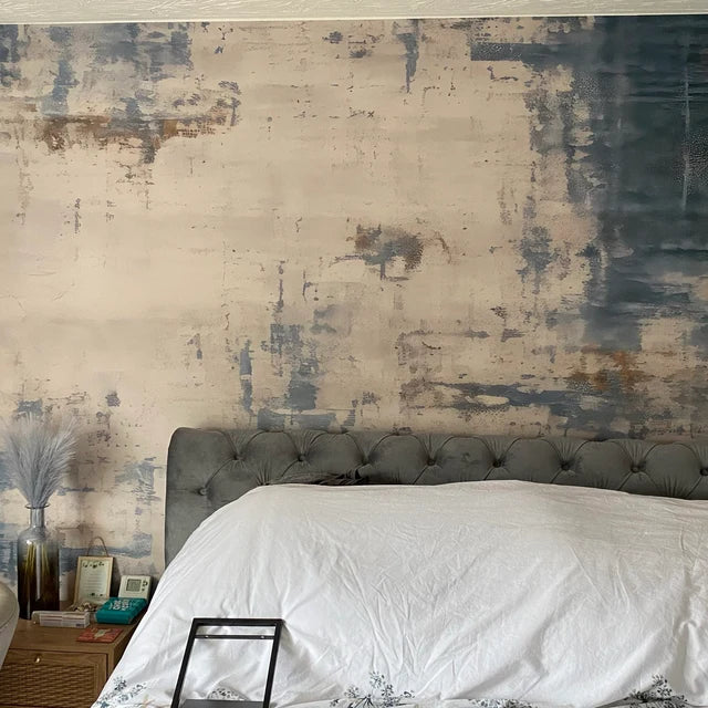 Modern Rustic Elegance: A Stunning Concrete Texture Mural